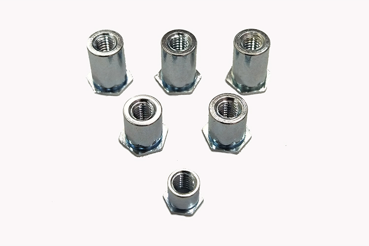 Blue zinc rivet
