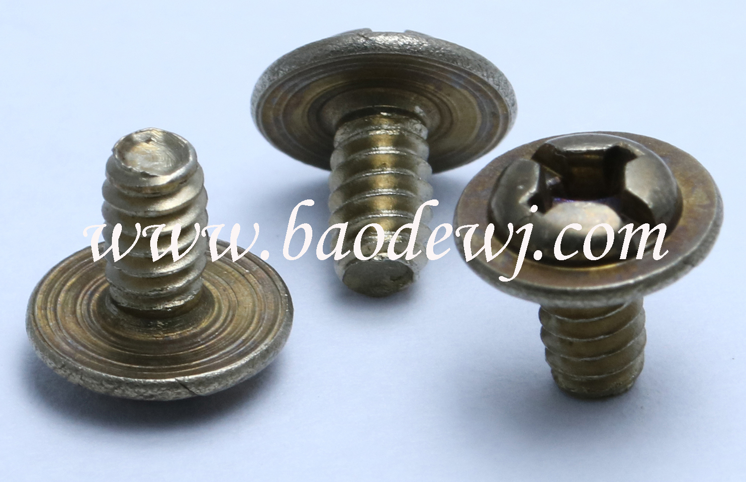 Heat color-changing mechanical tooth screws